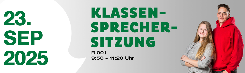 Klassensprechersitzung 23. September 2025